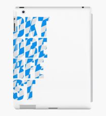 Oktoberfest text flag blue white pattern party celebrate design cool iPad Case/Skin