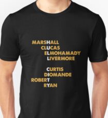 HULL CITY spelt using player names 2 Unisex T-Shirt