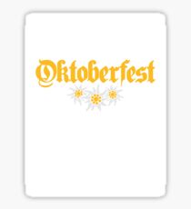 oktoberfest edelweiss flower bavaria party celebrate text shirt cool design Sticker