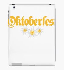 oktoberfest edelweiss flower bavaria party celebrate text shirt cool design iPad Case/Skin
