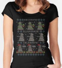 Decorate! Illuminate! Celebrate! Women's Fitted Scoop T-Shirt