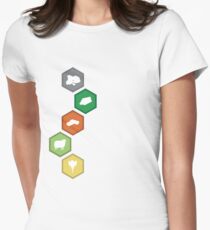 Settlers of Catan - Resource Tiles Women's Fitted T-Shirt