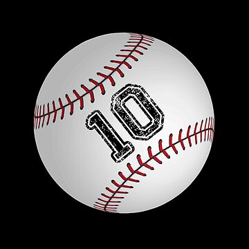 Baseball ball number 10, ten  Cap for Sale by TheCultStuff