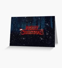 Stranger Things Christmas Card Greeting Card