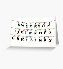 Stranger Things Christmas Card Greeting Card