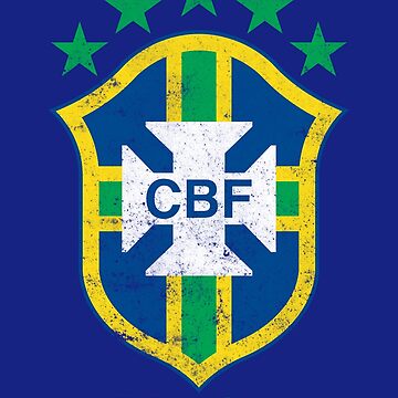 Brazil Soccer Support Team Jersey Brazilian Flag Football Poster