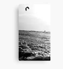Kite Surfer B&W Canvas Print