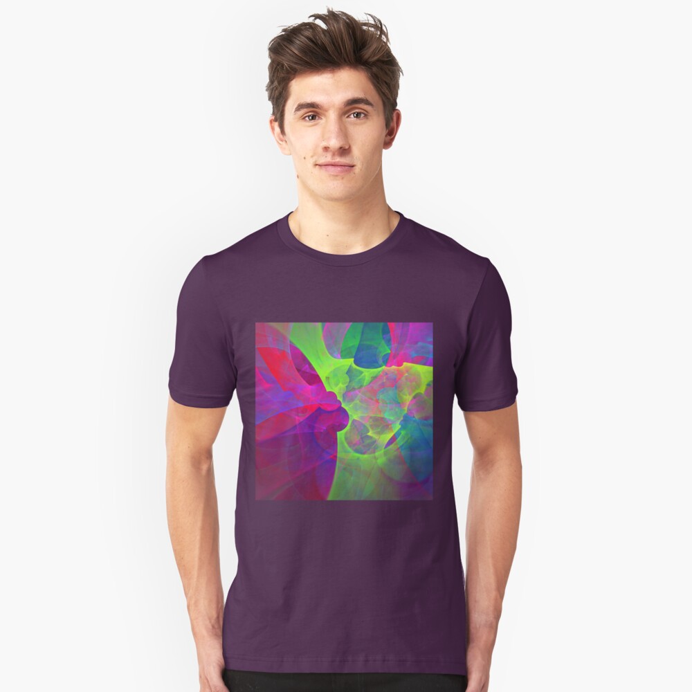 #Fractal Art Slim Fit T-Shirt