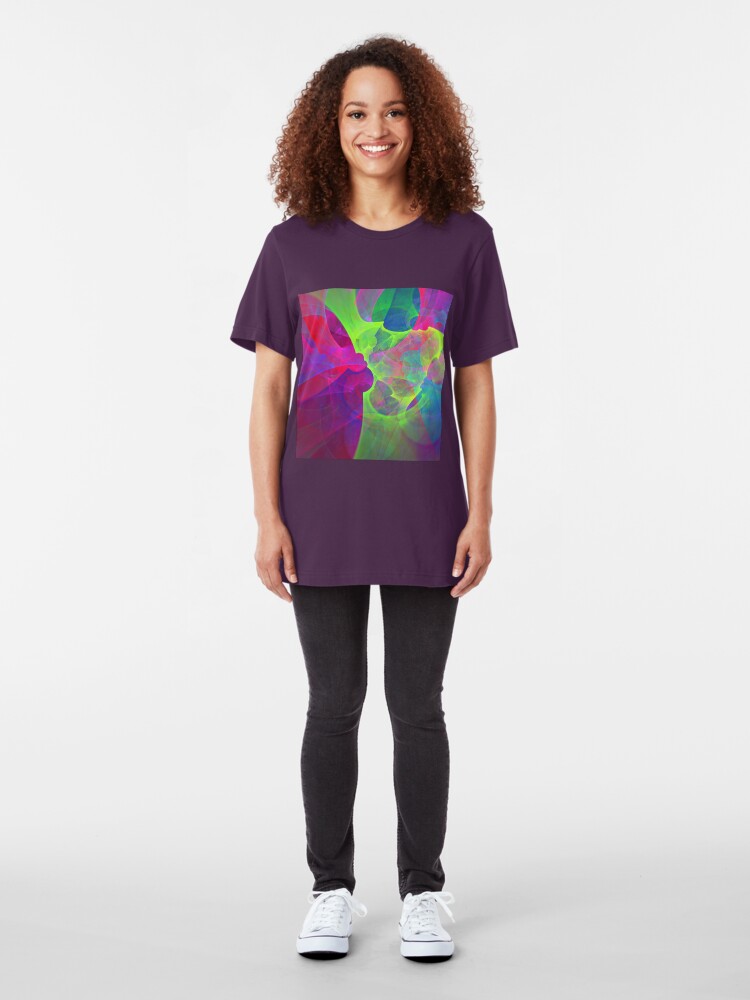 Alternate view of #Fractal Art Slim Fit T-Shirt