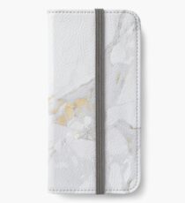 Marble with Gold iPhone Wallet/Case/Skin