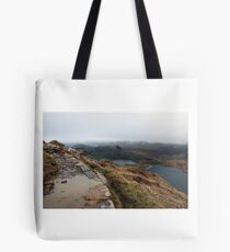 Mountain path with a view Tote Bag