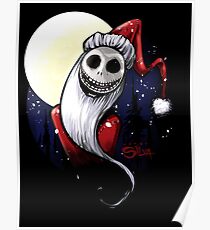 Santa Jack Skellington Poster