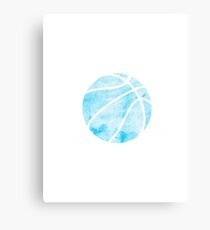 Basketball Blue Canvas Print