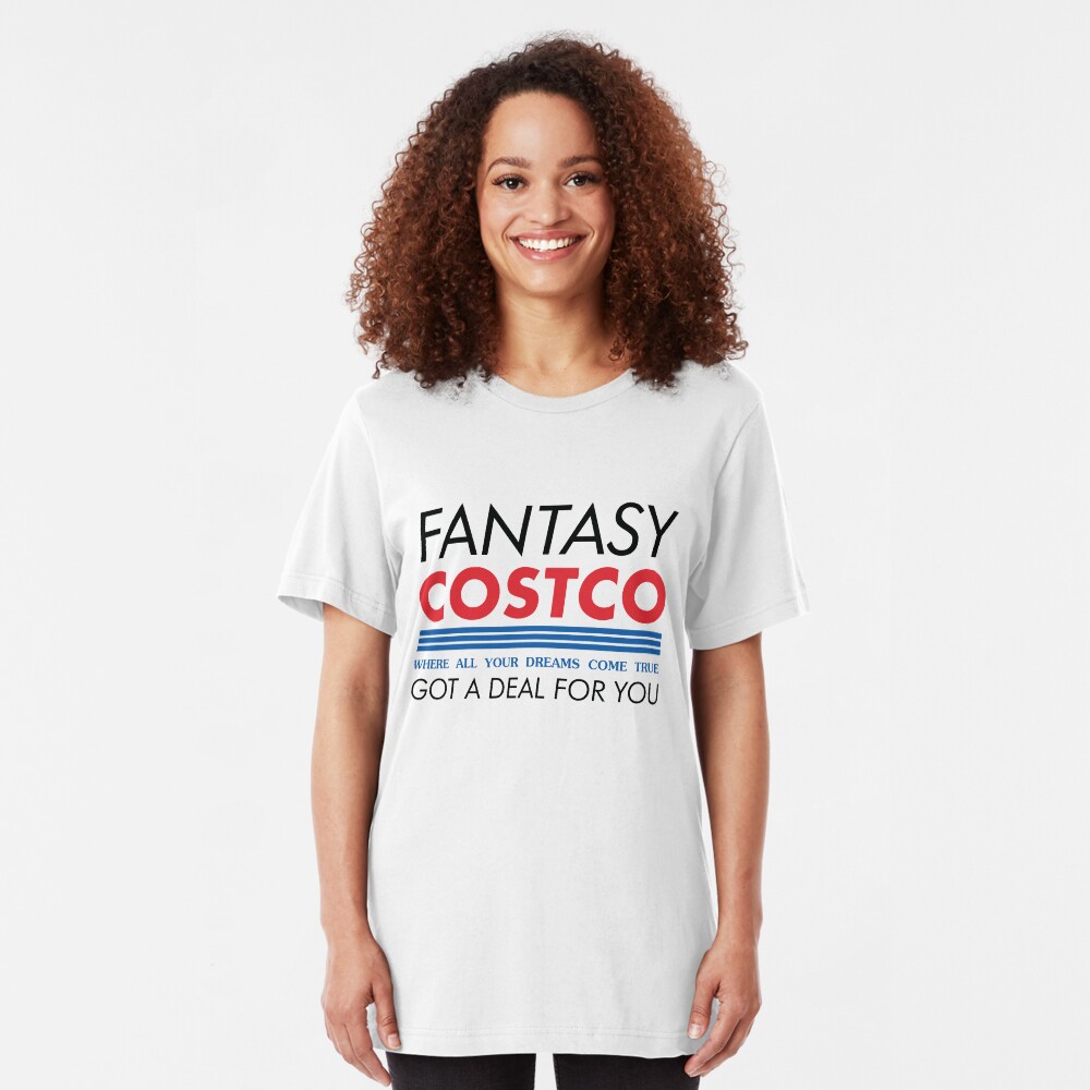 Fantasy Costco Typography Shirt Slim Fit T-Shirt