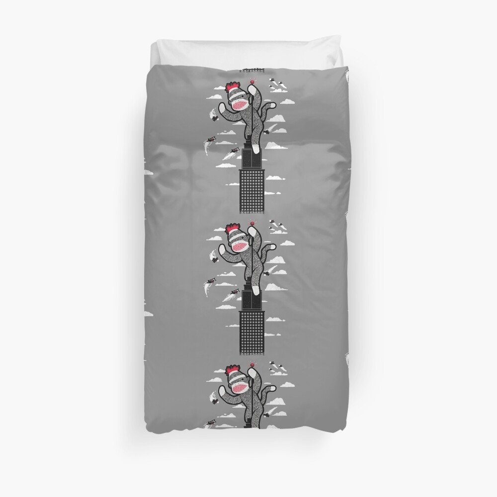 Sock Monkey Duvet Cover