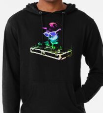 HAUS CAT (Regenbogen DJ Kitty) Leichter Hoodie
