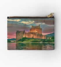 Eilean Donan Sunset Watercolour Effect Studio Pouch