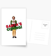 Buddy der Elf Christmas Santa Postkarten