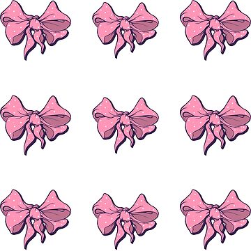 Adorable Pastel Pink Bows Sticker for Sale by WeArePear