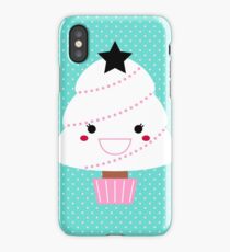 Beautiful cartoon Christmas Tree Vector iPhone Case