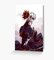 Bakugou Destruction Greeting Card