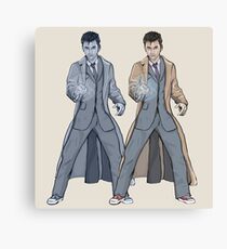 Dr Who Ten- Warhol Style Canvas Print