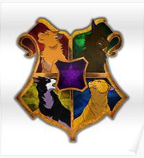 Póster Gatos guerreros
