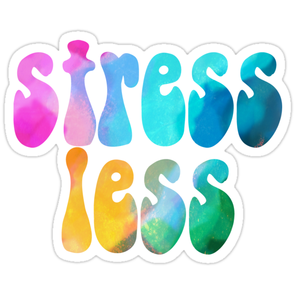 "stress Lesss~~~~" Stickers By Lolosenese | Redbubble