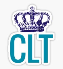 CLT Crown - Hornets Colors Sticker