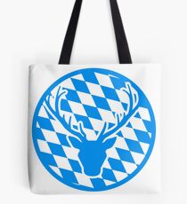 deer horns oktoberfest text lettering shirt cool design Tote Bag