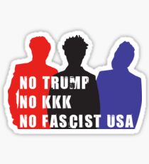 "No Trump - No KKK - No Fascist USA" - Green Day Sticker