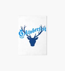 deer horns oktoberfest text lettering shirt cool design Art Board