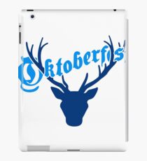 deer horns oktoberfest text lettering shirt cool design iPad Case/Skin