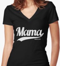 Mama 2011 Women's Fitted V-Neck T-Shirt