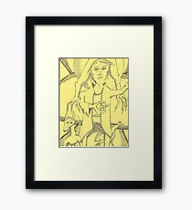 cube Framed Print
