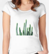 Cactus V6 #redbubble #lifestyle Women's Fitted Scoop T-Shirt