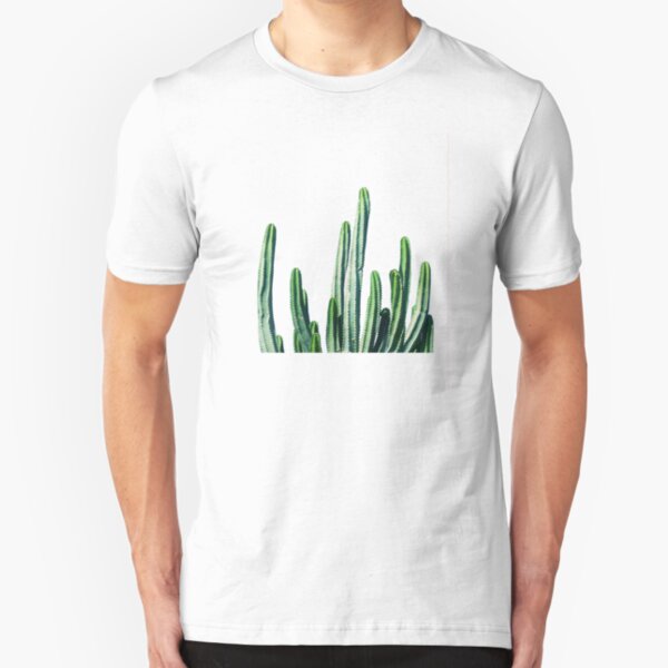 Cactus V6 #redbubble #lifestyle Slim Fit T-Shirt