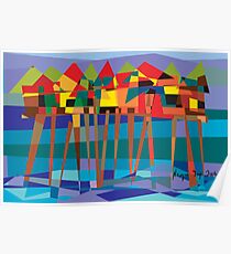 Habitat-Houses on Stilts Poster