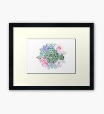 Saftiger Blumenstrauß Gerahmtes Wandbild
