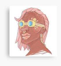 pink punk princess Canvas Print