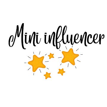 Mini influencer sticker Kids T-Shirt for Sale by razaldo