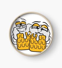 friends team crew cool funny face alive comic cartoon thirst logo beer pitcher drinking drinking party celebrate drinking alcohol symbol cool shirt oktoberfest Clock