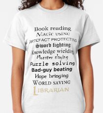 Librarian black text Classic T-Shirt