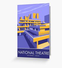 The National Theatre, South Bank, London Greeting Card