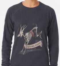 Strange Biology Rustic Antelope Skeleton Lightweight Sweatshirt