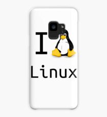 i love linux Case/Skin for Samsung Galaxy
