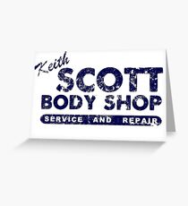 Keith Scott Body Shop Logo Greeting Card
