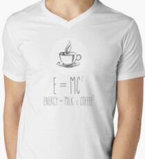 Energy = Milk x Coffee Men's V-Neck T-Shirt