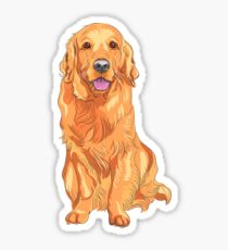 Pegatina Golden retriever