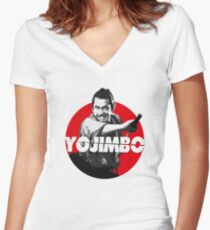 Yojimbo - Toshiro Mifune Women's Fitted V-Neck T-Shirt
